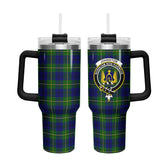 Johnston Modern Tartan Crest 40 oz Insulated Tumbler with Handle